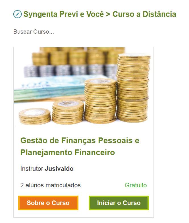 GESTÃO DE FINANÇAS PESSOAIS E PLANEJAMENTO FINANCEIRO CURSO EAD