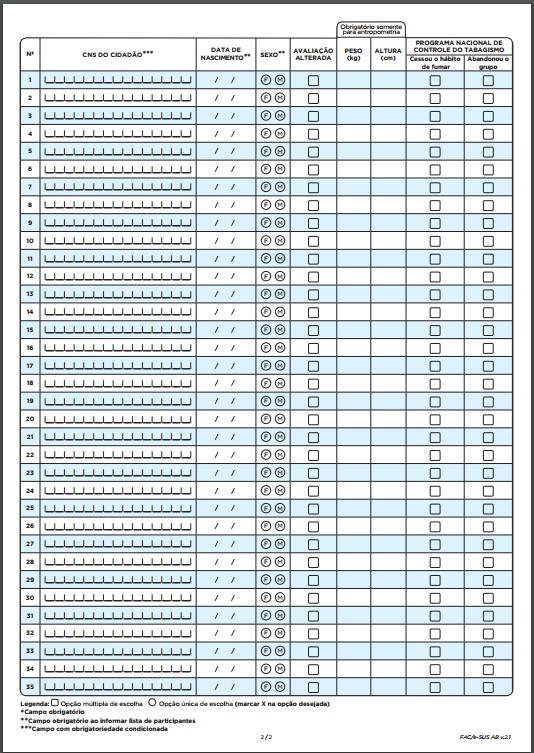 Figura 1 Ficha de Atividade