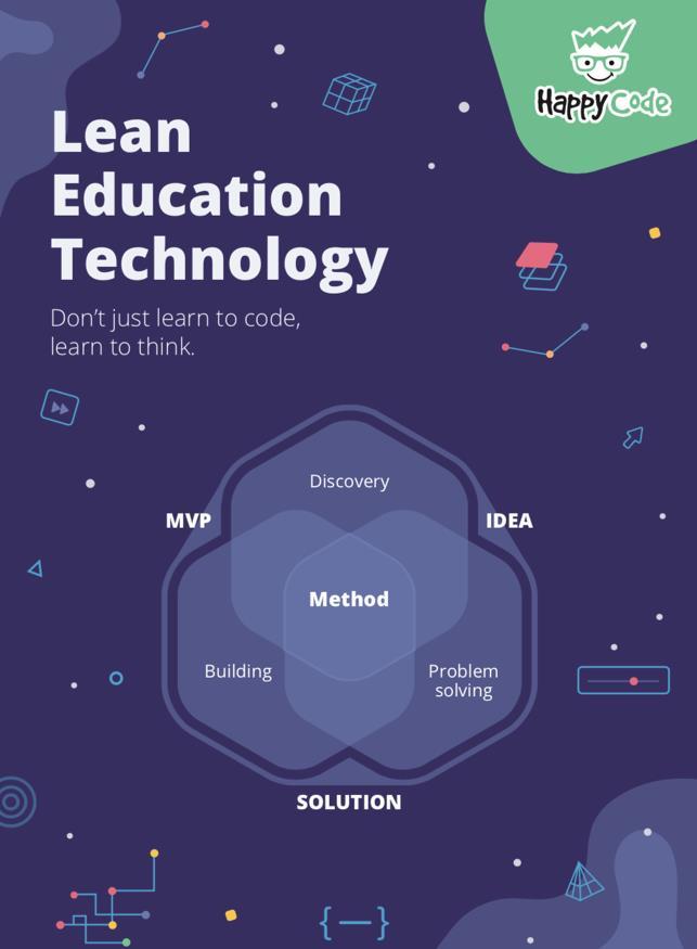 A NOSSA METODOLOGIA DE ENSINO - LET A metodologia de ensino Lean Education Technology (LET), da Happy Code foi trabalhada em conjunto com universidades e institutos de STEM nos EUA, para trazer os