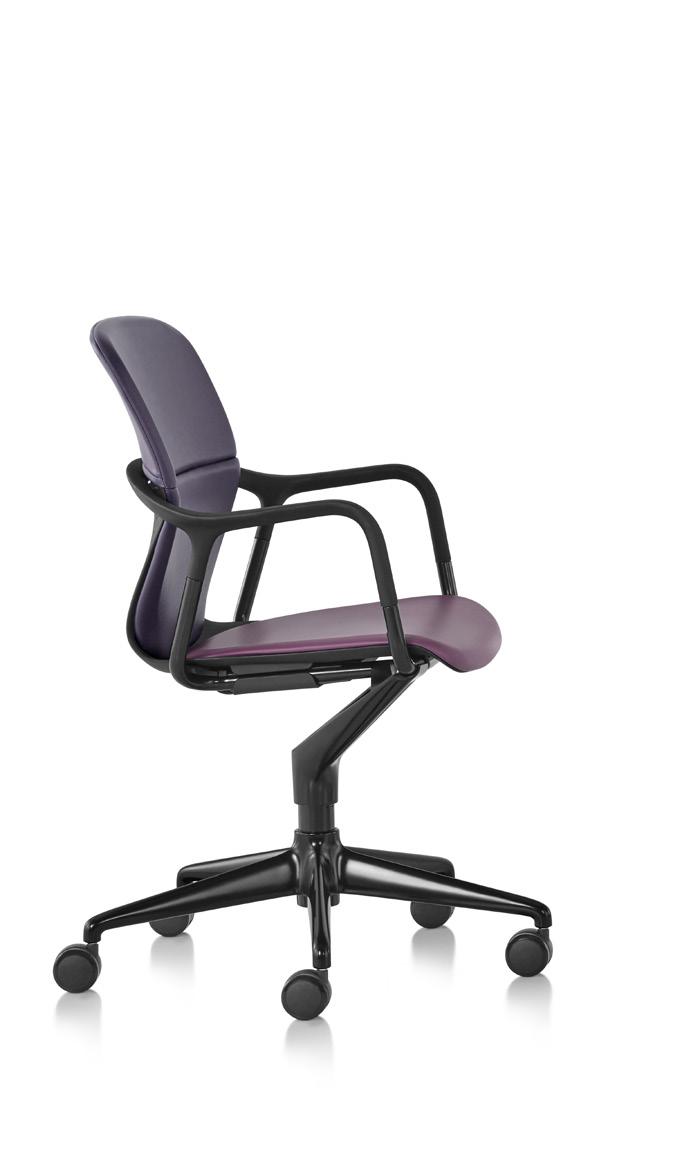 Movimento ágil e conforto imediato para espaços de colaboração Grupo de cadeiras Keyn da Herman Miller Projetado pela forpeople O Grupo de cadeiras Keyn oferece uma linha de cadeiras para visitantes