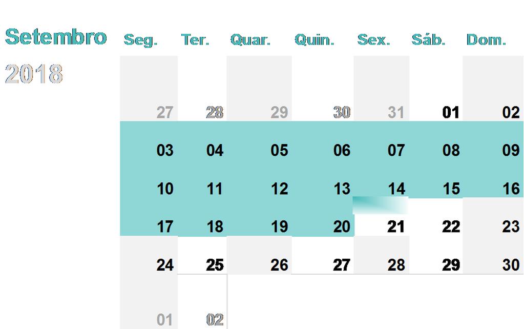 preencher o dossier UTC/GMT +2 horas 3 a 21