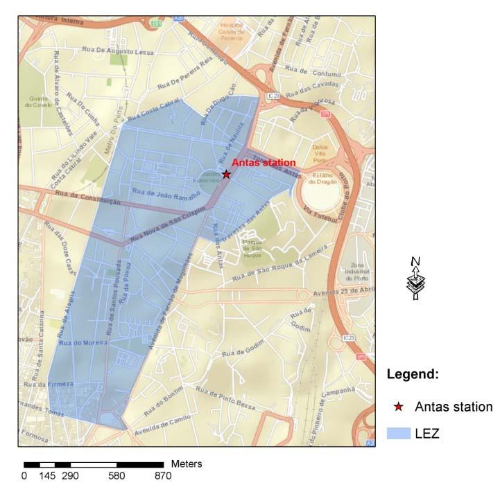 MAPLIA Metodologia 2 medidas mobilidade/tráfego: Zona de Emissão Reduzida Unicamente circulação de veículos EURO3 ou superior