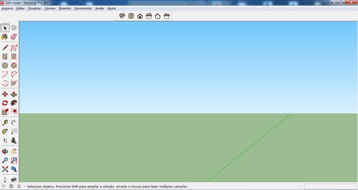 Ferramentas básicas e barras de ferramentas SketchUp Pro 2017 4 Algumas das principais barras de ferramentas: isometria.