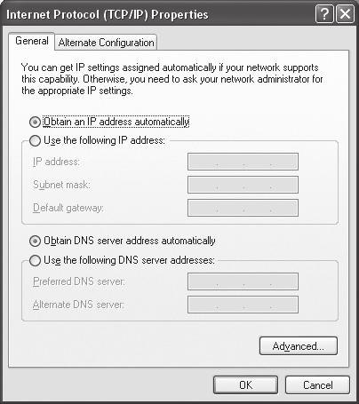 Execute o Internet Explorer e introduza o endereço de IP do <Default Gateway> na barra de