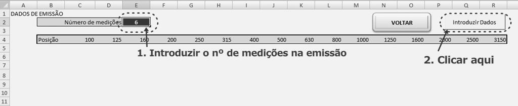 Figura 86 - Folha para introdução de dados e visualização de resultados Após clicar em Introduzir Dados, são criadas novas folhas novas com a