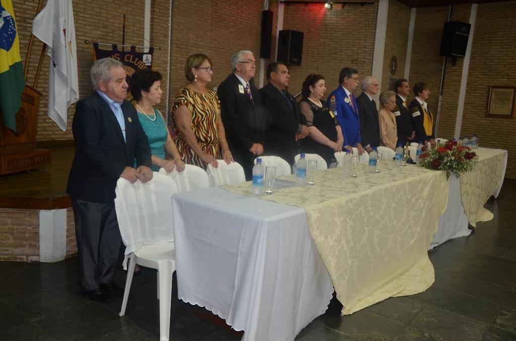 À noite, na sede social do LIONS CLUBE DE FERNANDÓPOLIS foi feita a cerimônia de instalação deste 3º.