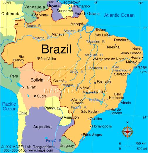 BRASIL - LOGÍSTICA DE GIGANTES 8,5 milhões de Km² 205 milhões habitantes