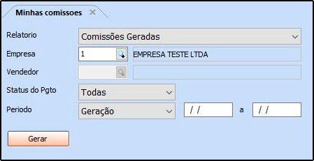 Relatório de Minhas Comissões FS293.1 Sistema: Futura Server Caminho: Relatórios>Comissão>Minhas Comissões Referência: FS293.1 Versão: 2018.07.