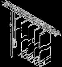 Flocké Estore Vertical tela 89mm ESTORES VERTICAIS comando dt. comando esq. recolhe dt.