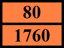 Painéis cor de laranja : Código de restrição de túneis (ADR) : E 14.7.