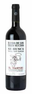 VICENTIN EL TRAMPOSO Cód: 1514 - W: 2002 Região: Vistaflores, Los Chacayes, Tunuyán, Valle de Uco Composição: 100% Cabernet Franc. Tempo de Guarda: 12 meses em barricas de carvalho francês tostado.