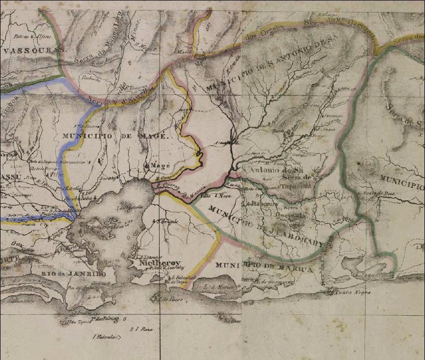 Mapa 5 Municípios de Santo Antônio de Sá e de Itaboraí em 1839 Fonte: NIERMEYER, Conrad. Jacob.