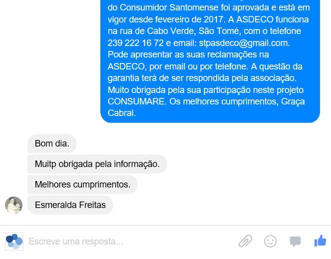 A rede social Facebook conta com 230 seguidores, tendo já começado a receber pedidos de esclarecimento