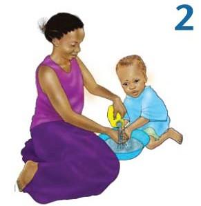 Instruções para alimentar uma criança desnutrida com ATPU Crianças amamentadas