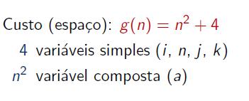 Classificação de Algoritmos (complexidade) Qual o custo do seguinte algoritmo de divisão de elementos?
