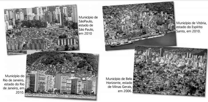 30. As imagens a seguir representam quatro grandes cidades brasileiras, localizadas em uma das regiões do Brasil. Fonte: /web.moderna.com.br/group/presente.