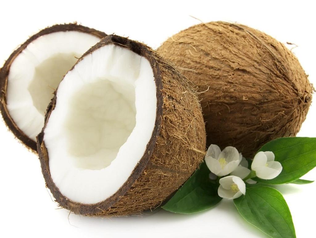 2-Côco Você sabia que o óleo de coco é uma das fontes de gordura mais saudáveis que existem?