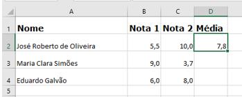 multiplicação, depois subtração e adição, sem isso, ele primeiro iria dividir a nota 2 por 2 e