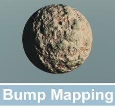 Em complemento, é usual utilizar outras técnicas, tais como: Bumping mapping: perturbação