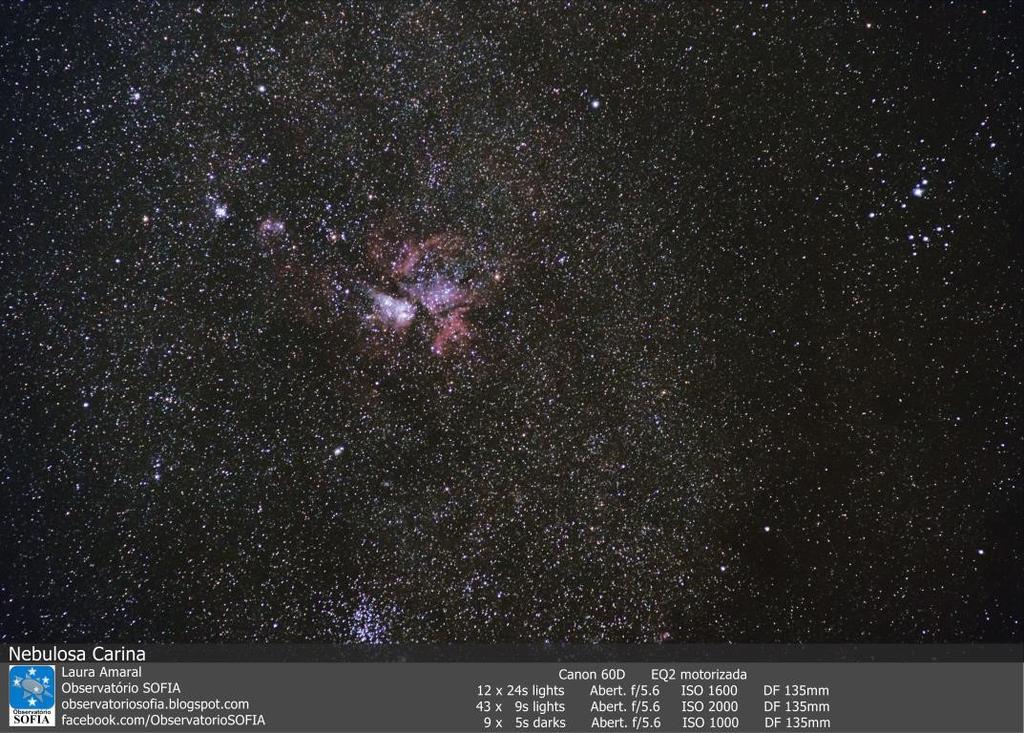 IV Simpósio Nacional de Educação em Astronomia IV SNEA 2016 Goiânia, GO 5 parâmetros de integração do empilhamento e no final ajustar os canais de cor da imagem.