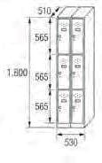 - 0,95m 3 22,2Kg. - 0,30m 3 38,Kg.