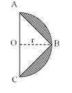 b) 2/11 c) 4/11 d) 5/11 MATEMÁTICA P/ Prof. Arthur Lima, Aula 00 8. EEAR 2016) Na figura, O é o centro do semicírculo de raio r = 2cm.