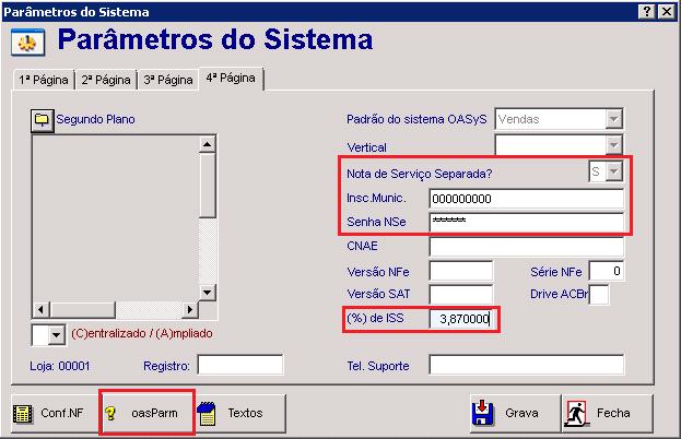 Configurando o OASyS para emissão da NFS-e: 1- Instale a tabela de cidades disponível na página principal da OASyS Informática: http://oasysitu.com/util/cidades.exe OBS.