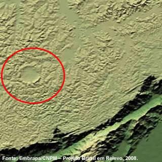 diâmetro cratera de 3,6 km de
