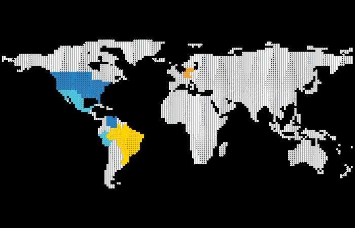 FOOTPRINT INDUSTRIAL 41 Unidades Industriais pelo Mundo EUA (KT/ANO) PP: 1.