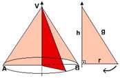 Área do triângulo = Área do triângulo = 12 cm² Como a pirâmide possui a base hexagonal, para obter a área lateral, basta multiplicar área do triângulo por 6, que é o número de lados do hexágono