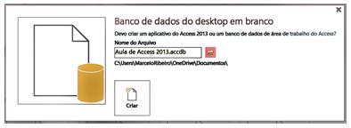 CRIAR UM ACCESS APP (WEB) Você também pode criar um aplicativo do Access é um banco de dados que pode ser usado em um navegador da Web padrão, mas que pode ser projetado e alterado no Access 2013 ou
