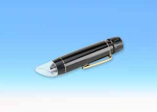 Microscópio em forma de caneta PEAK 2036-50 2036-50 50x 1,7 mm 1,6 mm 0,02 mm 124 x 12,4 mm Microscópio em forma de caneta PEAK, 50x 92,00 J Microscópio em forma de caneta PEAK 2056-25 25x 3,5 mm Not