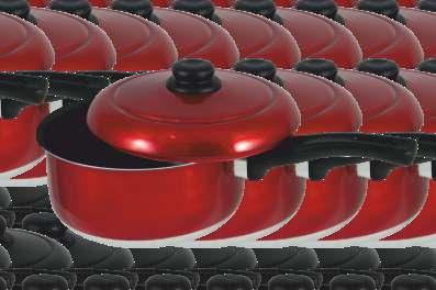 LINHA ARAFLON PANELA VERMELHO VERNIZ Olla / Saucepan 49.