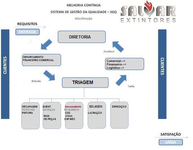 Para atingir esses objetivos foi estabelecido um sistema que propicia: a) Identificação dos processos necessários para o SGQ, descritos no presente manual; b) Determinação da sequencia e interação