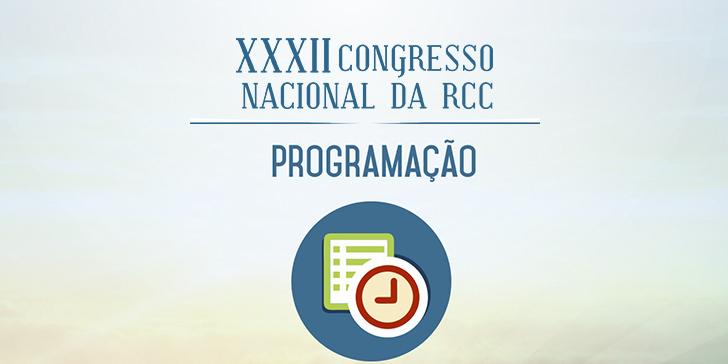 Foi divulgada nesta quarta-feira (22), a programação da 32ª Edição do Congresso Nacional da Renovação Carismática Católica do Brasil, que acontece em Aparecida (SP), entre os dias 7 a 10 de julho, e