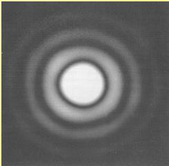 Difracção de Fraunhofer: abertura circular Abertura de raio w (simetria radial): Iluminação por onda plana: U i () = 1.