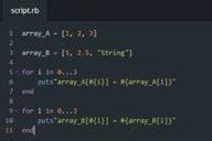 Estrutura Array Em Ruby, a estrutura pré-definida Array é utilizada para a a definição de