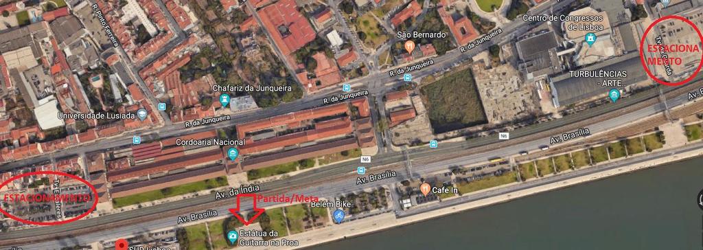 ESTACIONAMENTO Em virtude da realização do Triatlo de Lisboa entre Pedrouços e Belém, pela Avenida Brasília, a mesma estará condicionada entre as 11:00h e as 15horas pelo que indicamos aos