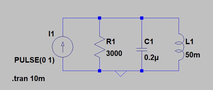 Análise Transiente Resposta de um circuito RLC paralelo, neste exemplo é possível observar 3 tipos de resposta Super amortecida Criticamente amortecida