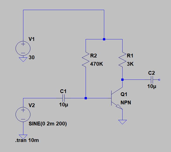 Análise Transiente Simule o circuito transistorado de