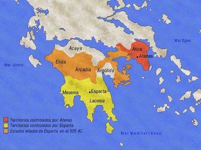 Esparta Fundada pelo povo dório, em torno de 800 a.c.