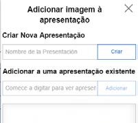 Para iniciar a criação de apresentações, clique sobre o ícone.