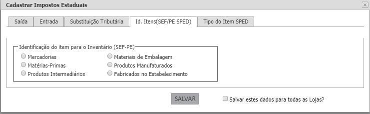 1), verificar nessa tabela o enquadramento do item e também a identificação do item para inventário.