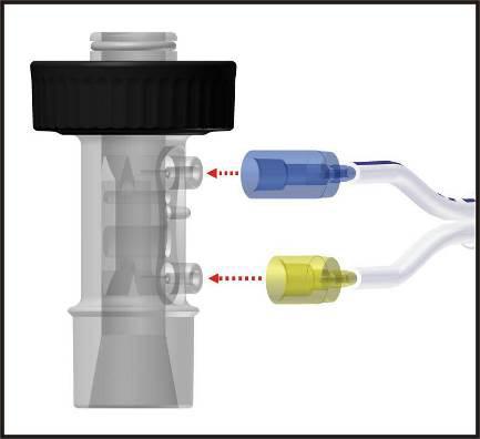 Montagem e preparação 4.4 Sensor de fluxo O aparelho de anestesia realiza a medição de fluxo, volume e pressão através de um sensor de fluxo do tipo pressão diferencial.