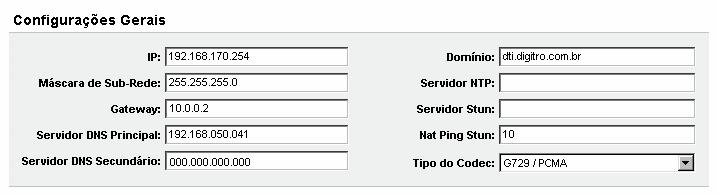 CONFIGURAÇÃO DO SISTEMA 6.2.1.