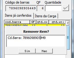 Clique em "Sim", que o Market Coletor estará pronto para continuar novamente com a conferência.