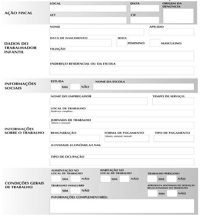 ANEXO II MINISTÉRIO DO TRABALHO E EMPREGO SECRETARIA DE INSPEÇÃO DO TRABALHO SUPERINTENDÊNCIA REGIONAL DO TRABALHO E EMPREGO DO