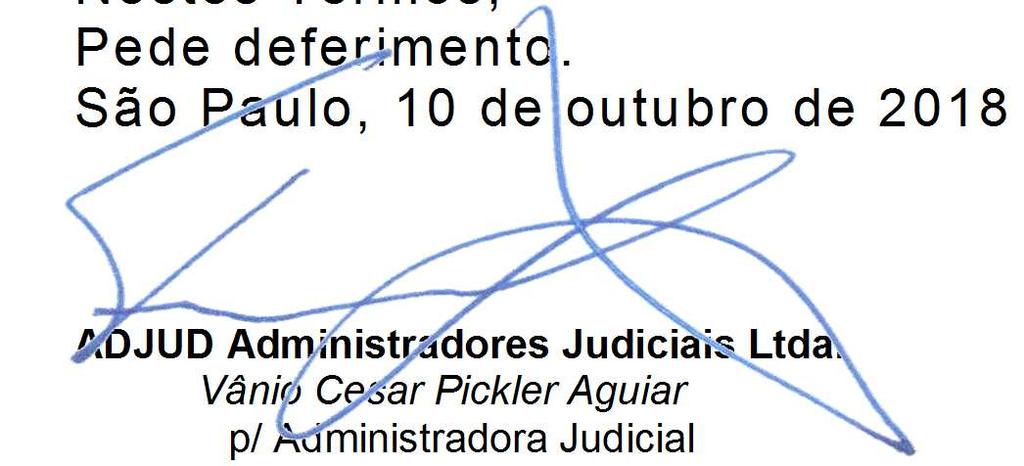 , administradora judicial da Massa Falida da Agente BR Sociedade Corretora de Câmbio Ltda, vem respeitosamente, à presença de V. Exa.