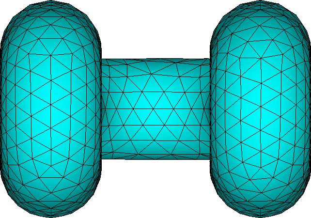 38 1 ELEMENTS U F MAR 23 2008 10:57:18 File: manilha76 Figura 3.6 Detalhe da região de aplicação das forças da manilha de 76mm. 3.2.3.Condições de Contorno no Modelo do Elo Kenter Analisada a