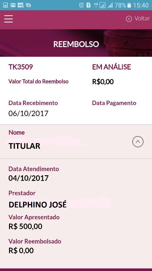 APLICATIVO MOBILE - SOLICITAÇÃO DE REEMBOLSO ASSISTENCIAL Passo 11: ***Como consultar o seu reembolso.